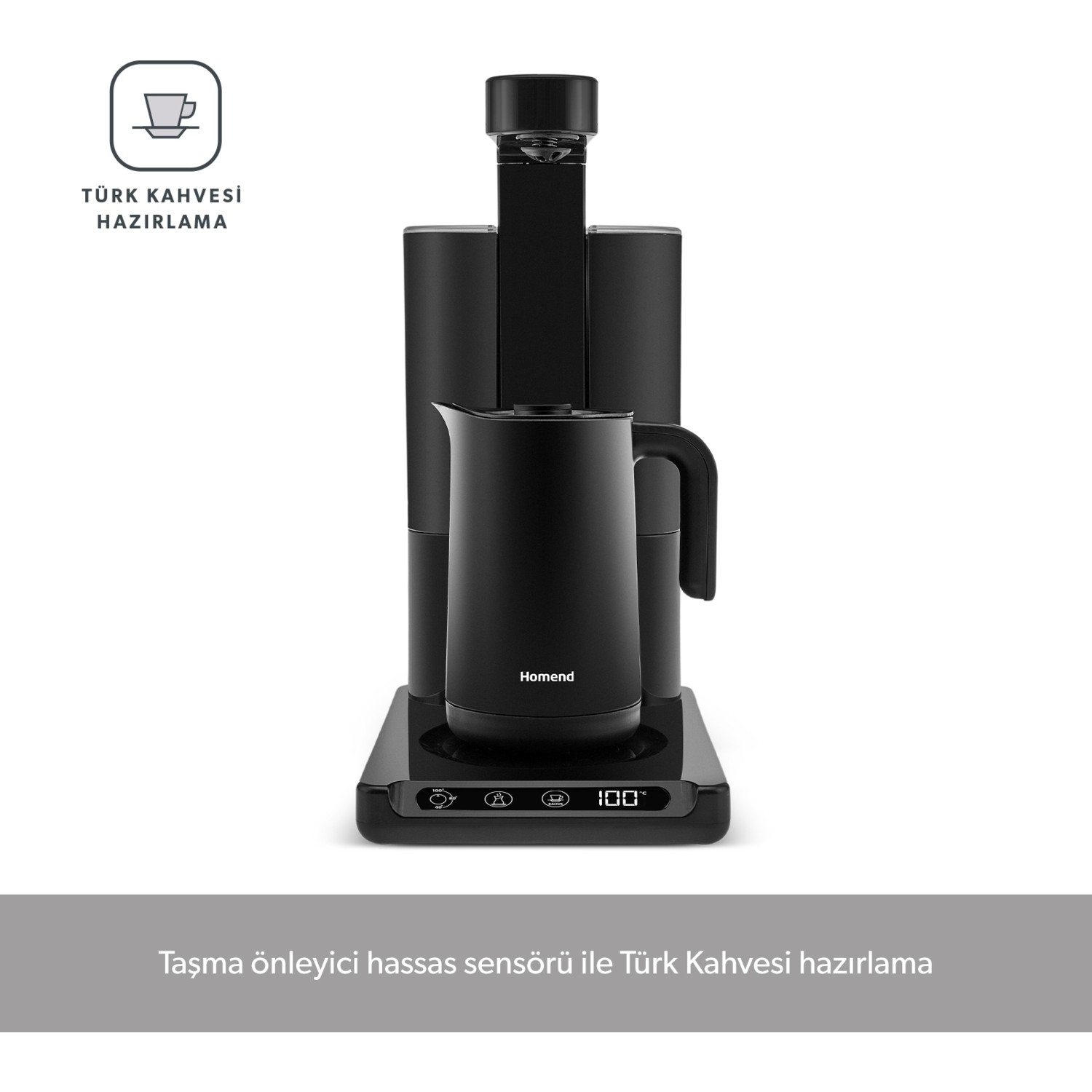 Homend Smart Royaltea Plus 1781H 2in1 Çelik Otomatik Türk Kahve ve Çay Makinesi