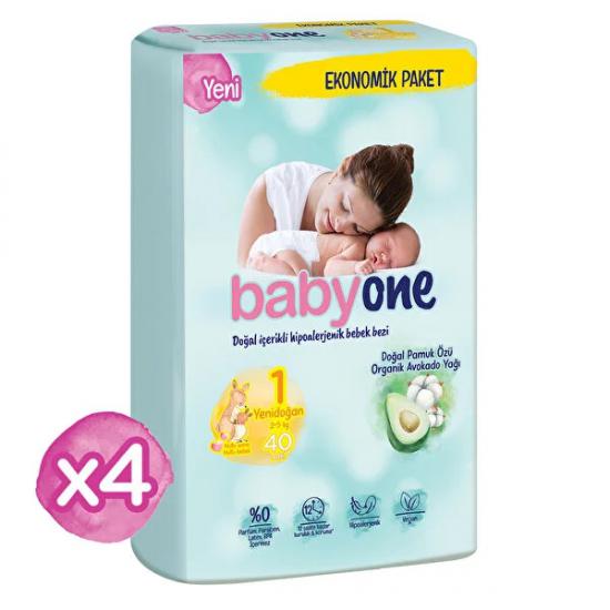 Babyone Bebek Bezi Yeni Doğan Eko Paket 160 Adet No: 1